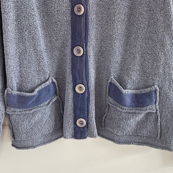 Flax by Angelheart Cotton Blend Knit Button Front Cardigan Boho Slouchy Size S/M - Picture 3 of 13